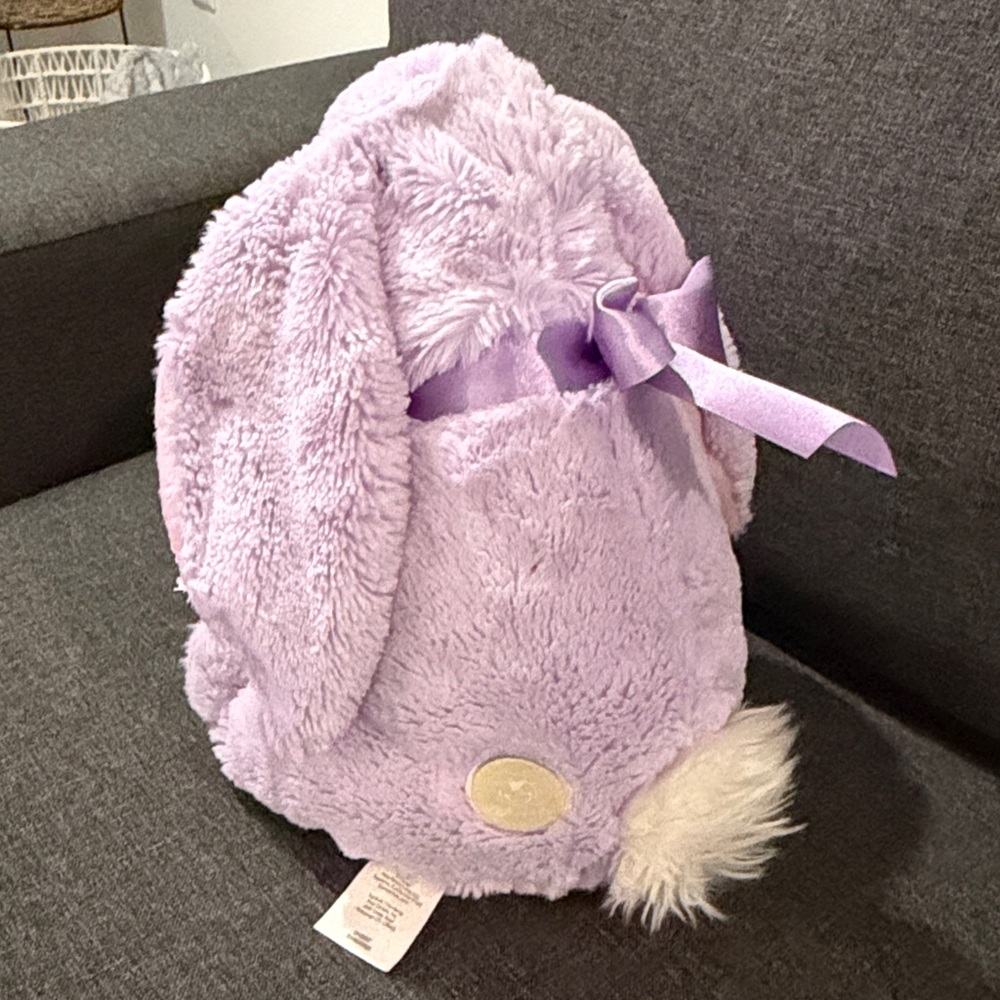 Disney Store EEYORE EASTER BUNNY Plush Stuffed Animal Holding Egg Purple 12" - Picture 2 of 6